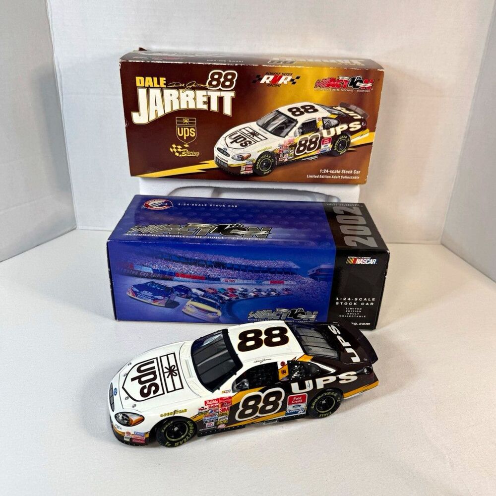 2002 Dale Jarrett 88 UPS Racing 1/24 Diecast Car Action Collectables Bank